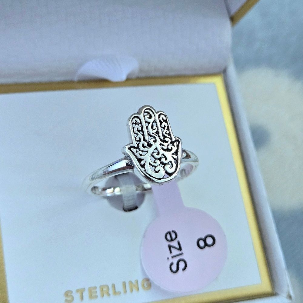 Annika Witt Sterling Silver🤍 Hamsa✋️ Ring💍 - NIB - Picture 4 of 16